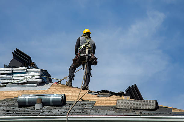Professional Gutter Installation technician working in Cokeville, WY